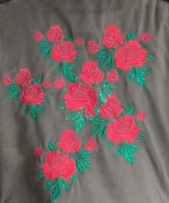 Alternative view of Veste Militaire Roses Rouges